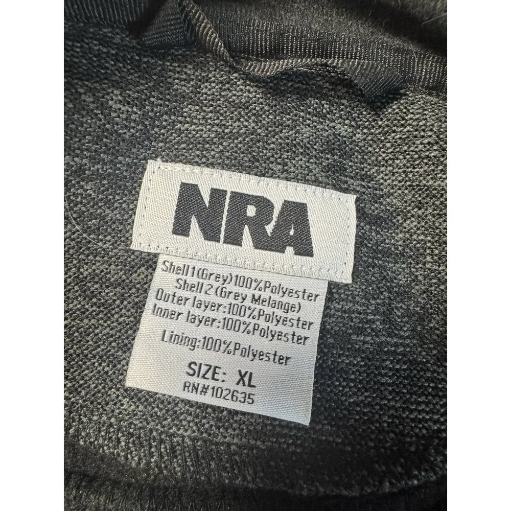 MEN's NRA National Rifle Association Full Zip Lined Soft Shell  Jacket‎ Size XL
